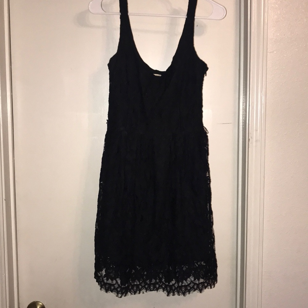 Black lace dress
